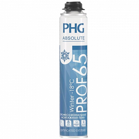Профессиональная пистолетная пена PHG Absolute PROF 65 с увеличенным выходом 870 ml